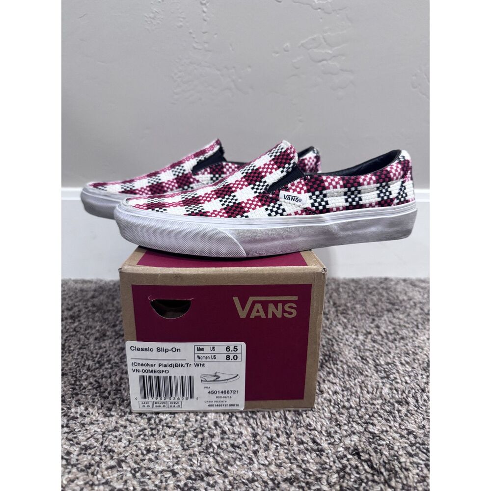 Vans Checker Plaid Slip-On Shoes - Picture 3 of 6